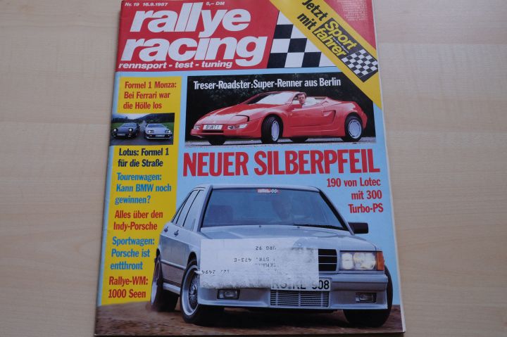 Deckblatt Rallye Racing (19/1987)